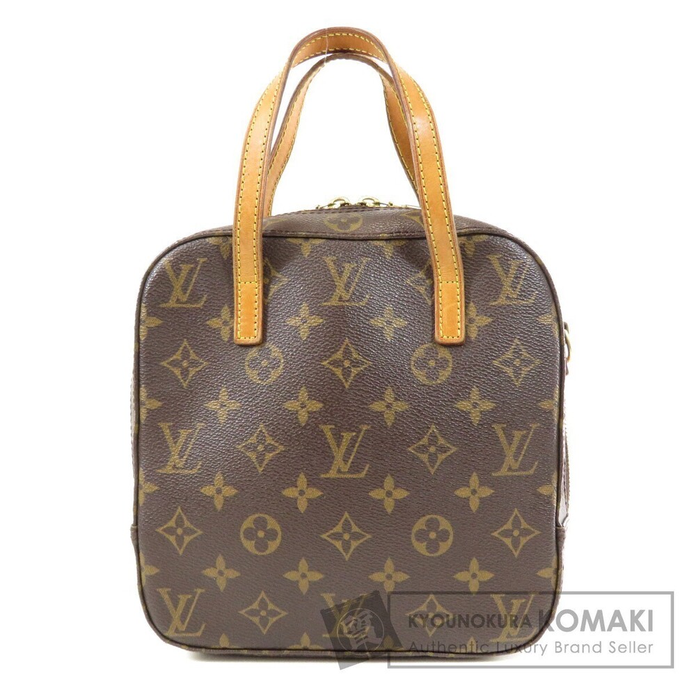 Louis Vuitton Spontini Top Handle Bag Monogram Canvas Brown